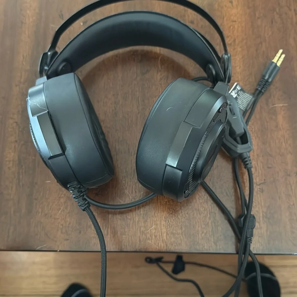 Black Gaming Headset with Emblem